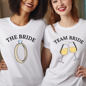 Team Bride Shirts, Bachelorette Party Tees, Bride Tribe Gift Shirts, Hen Party T-Shirt, Bridesmaid Group Shirt, Wedding Squad Outfit
