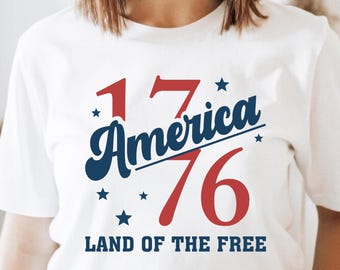America Land of the Free Shirt, Fourth of July Shirt, Land of the Free Tee, Independence Day Shirt, Patriotic USA Flag Top,Patriotic Usa Tee