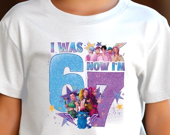 I Was 6 Now 7 Kids Birthday T-Shirt: Kpop Style Tee