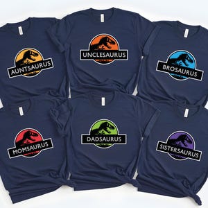 Dinosaur Family Shirt, Custom Dinosaur Shirt, Dinosaur Mom Dad Shirt, Dinosaur Party Custom Family Shirt, Personalized Dinosaur Family Shirt