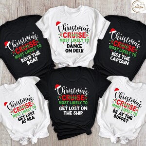 Custom Christmas Cruise Crew Shirt: Matching Family Holiday Tee, Funny Cruise Vacation Shirt, Christmas Cruise Trip Gift Shirt