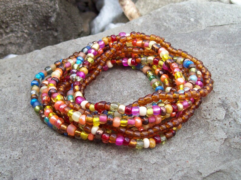 Stretch Stack Beaded Festival Bracelets Colorful beaded Etsy