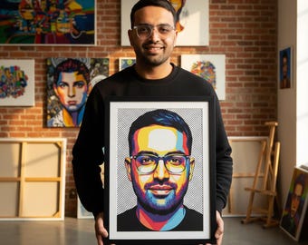 Aangepast WPAP-portret | Abstract pop-artcadeau (digitale download)