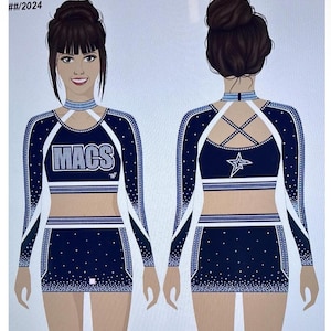 Ready to ship! 2026 MACS team uniform for ag girl 18” doll *team pricing*