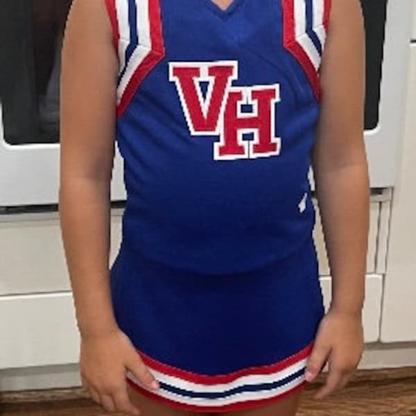 VH sideline custom cheer uniforms as shown for American girl