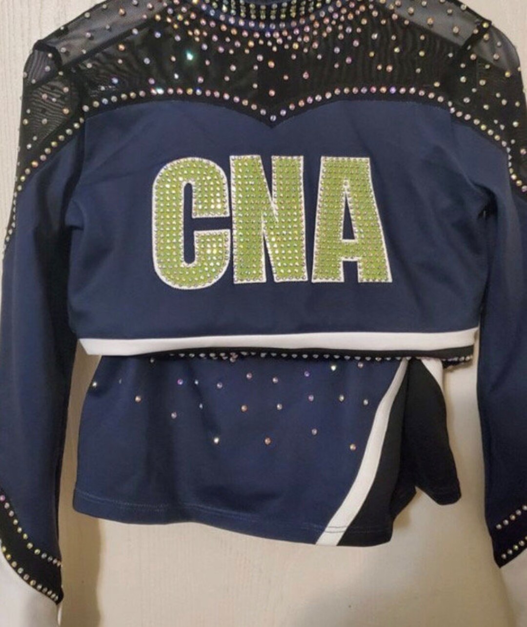 Cna Uniform With Two Logos and Mesh Inserts/ Bling for American Girl