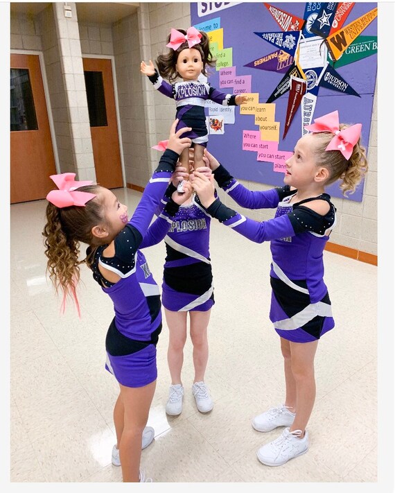 custom american girl doll cheer uniforms
