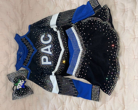Custom Platinum Cheer Uniform for American Girl PAC Bulk Team Pricing -   Canada