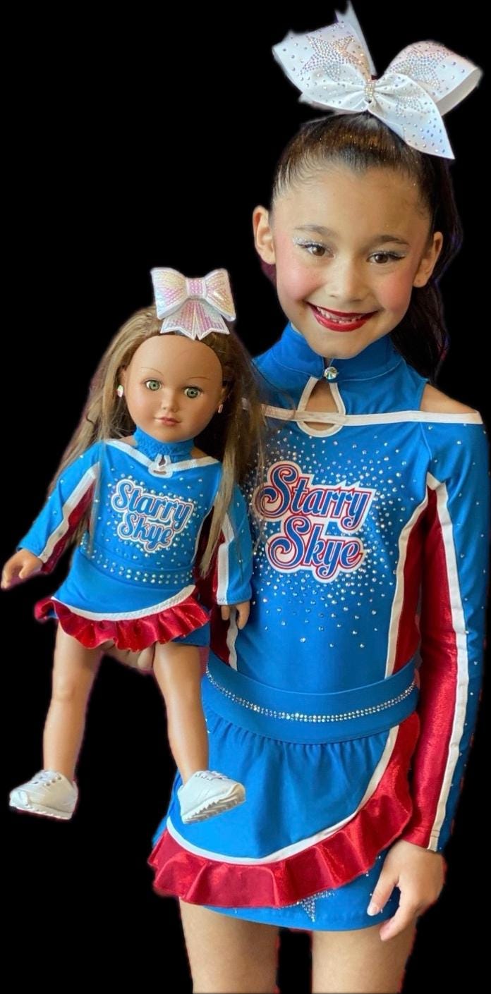 Fully Custom 18” 18 Inch Doll CHEER or DANCE Girl Uniform