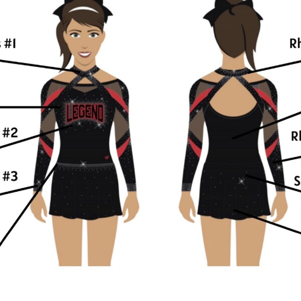 Custom American Girl Doll Cheer Uniform Etsy