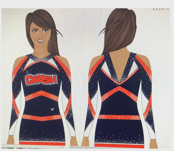 Custom Rays Uniform for American Girl Doll 18 Cheer Bow