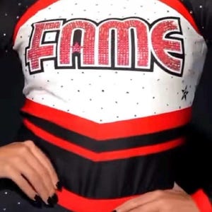 Ready to ship! 2026 FAME novice cheer uniform for American girl 18” doll made to match Christmas present gift red black