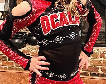 Official OCALA cheer uniform for American girl doll 18”
