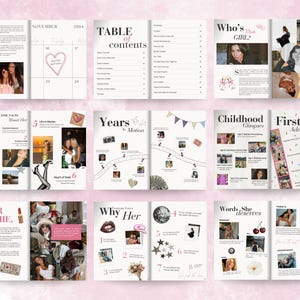 Best Friend Birthday Gift Magazine | Friendship Magazine Template | Editable Canva Keepsake | Birthday Gift for Best Friend | Printable Memo image 8