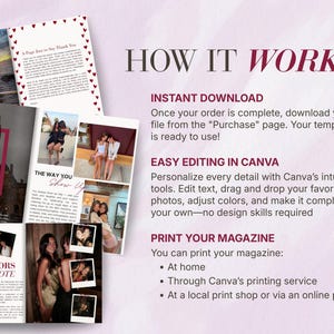 Best Friend Valentine’s Magazine | Fun Editable Canva Gift | Digital Download image 11