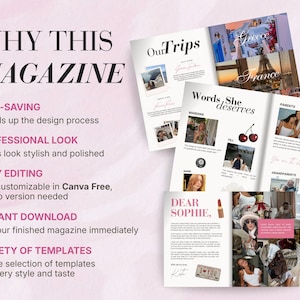 Best Friend Birthday Gift Magazine | Friendship Magazine Template | Editable Canva Keepsake | Birthday Gift for Best Friend | Printable Memo image 10