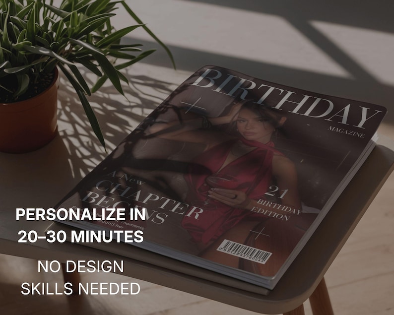 Best Friend Birthday Gift Magazine | Friendship Magazine Template | Editable Canva Keepsake | Birthday Gift for Best Friend | Printable Memo image 2