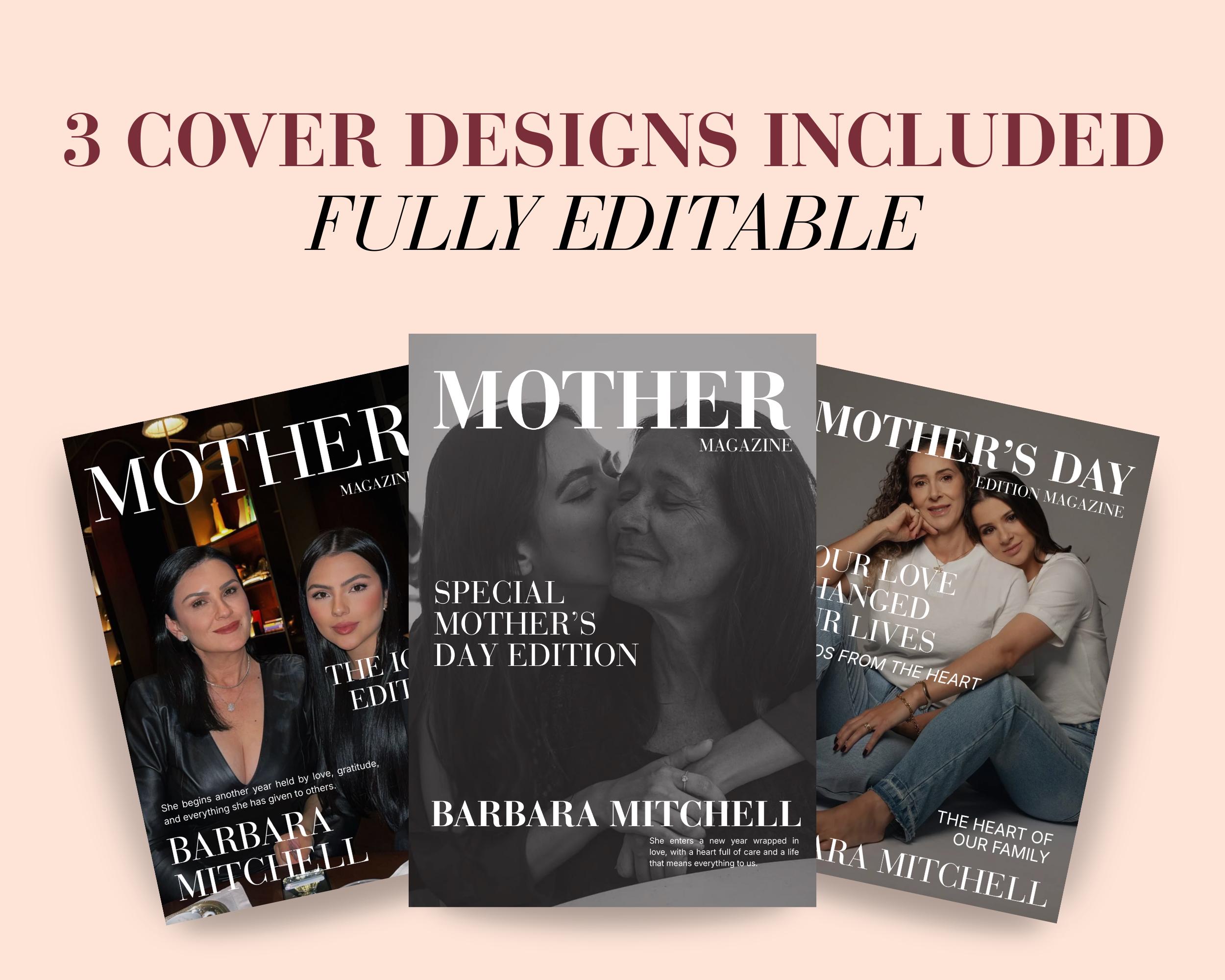 Mom Birthday Gift Magazine | Editable Canva Template 