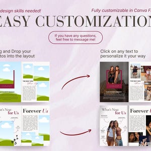 Best Friend Valentine’s Magazine | Fun Editable Canva Gift | Digital Download image 5