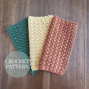 CROCHET PATTERN: Grandma&#39;s Crochet Washcloth Pattern, Crochet Dishcloth Pattern, Easy Crochet Dishcloth Pattern, Simple Crochet Pattern, DIY