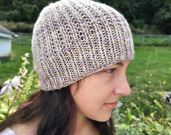 Knit Beanie Hat, Hand Knit Beanie Hat, Gifts for Women, Women's Knit Hat, Women's Winter Hat, Women's Winter Beanie Hat, Gift for Her