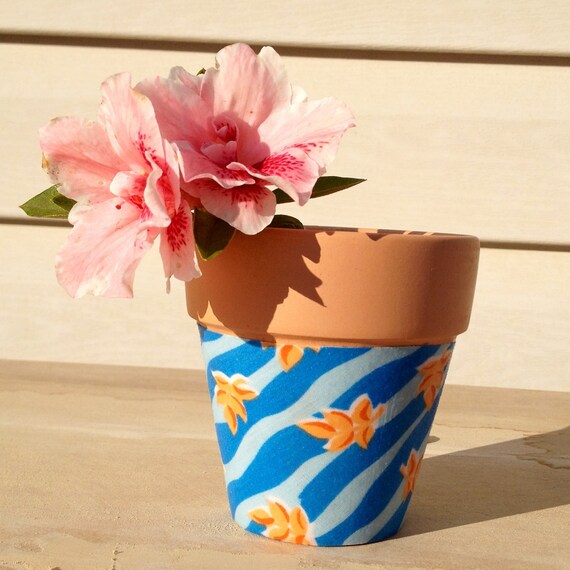 Items similar to Fabric Clay Pot on Etsy