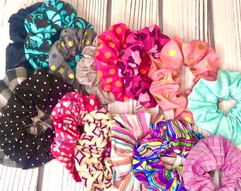 Scrunchies, make your own pack, handmade scrunchies, gifts, custom pack