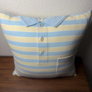Memory Pillow Made from Loved One’s Clothing | Personalized Keepsake Pillow | Memorial Gift | Custom Clothing Pillow