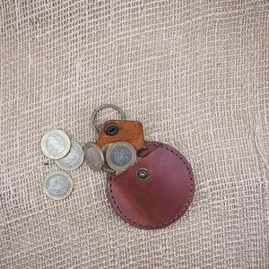 Leder Geldbörse Leder Mini Tasche Leder Schlüsselanhänger Einzigartiges Geschenk für ihn Jahrestag Geburtstag Valentinstag Mann Freund Vater