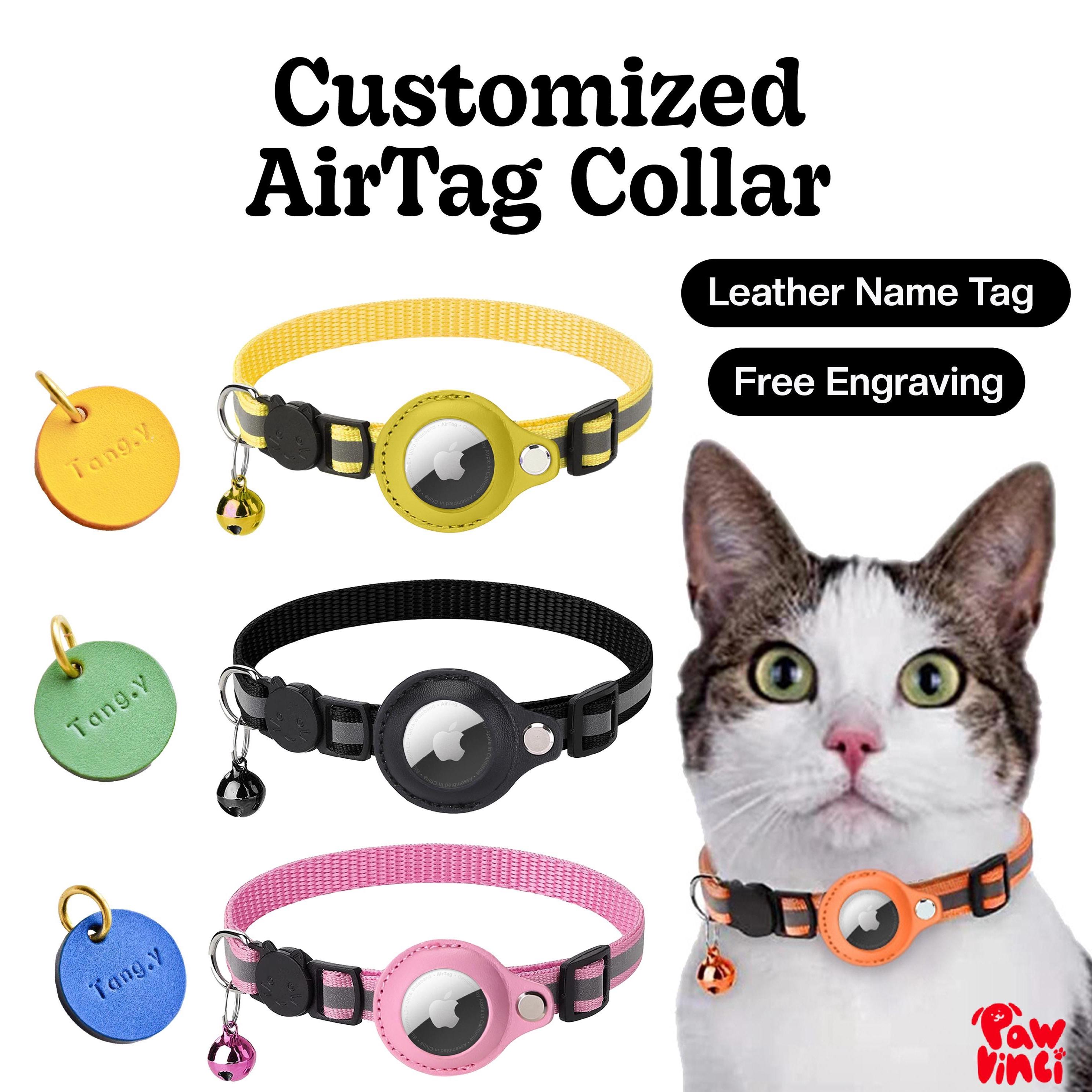 thumbnail image 2 of Airtag Cat Collar Breakaway, Reflective Kitten Collar With Apple 2 of 11