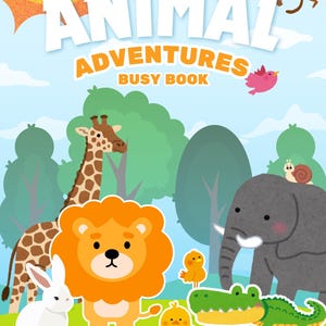 Editable Animal Adventures Busy Book