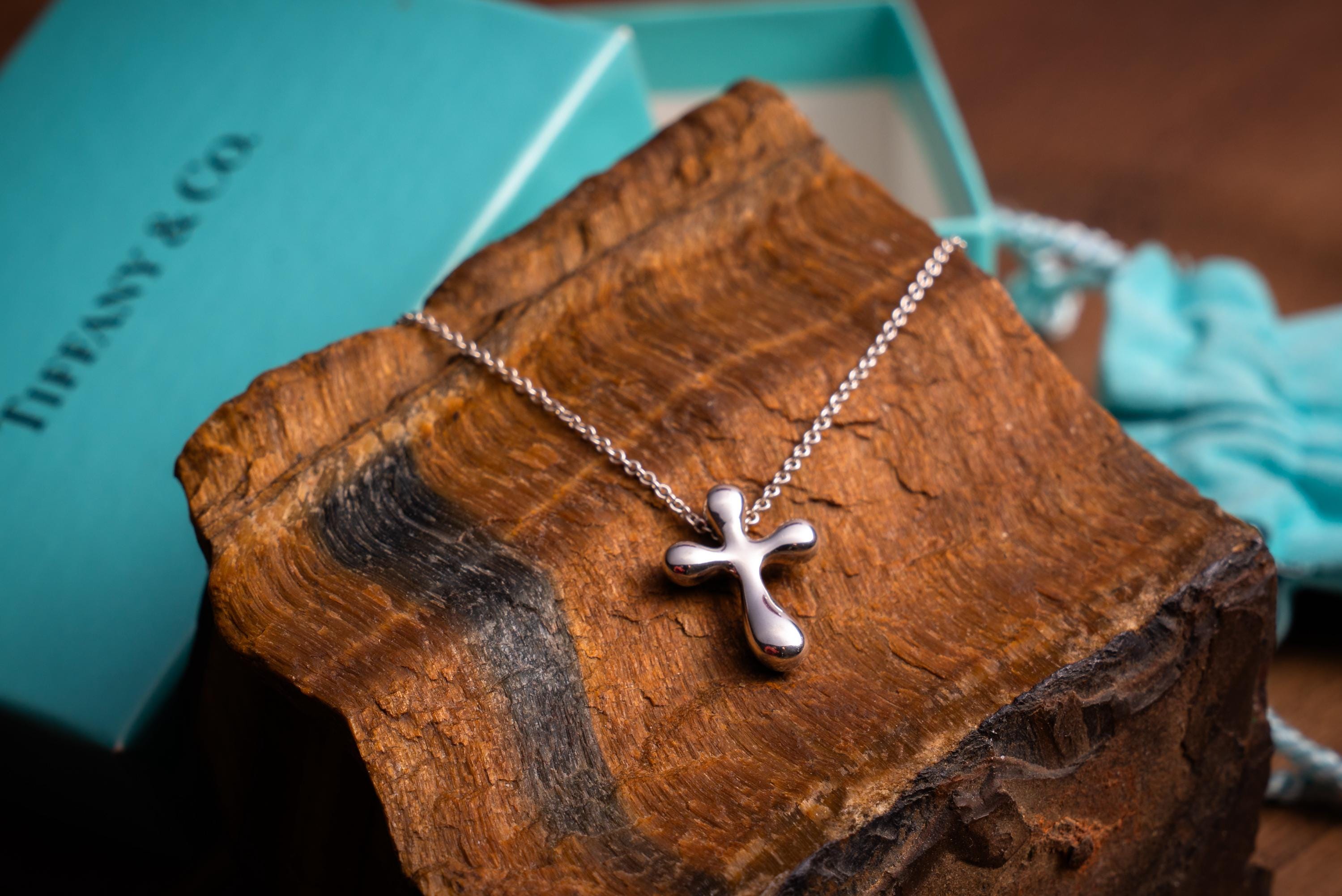 すぐお届け Tiffany & Co. Elsa Peretti クロス ペンダント Elsa Peretti ティファニー エルサペレッティ ロザリオ クロス