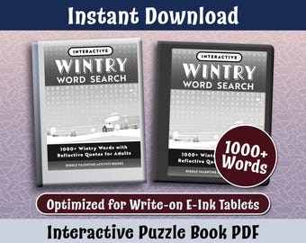 Wintry Word Search Puzzle Book for E-Ink Tablets (PDF)