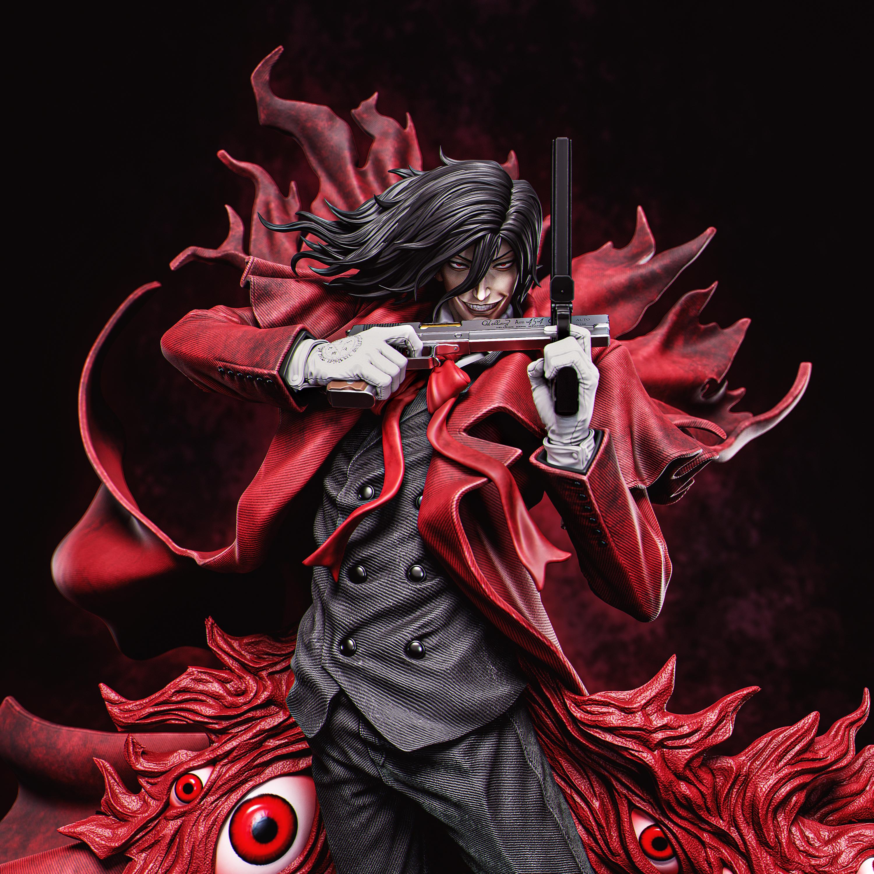 フィギュア　シュレディンガー准尉 「HELLSING-ヘルシング-」 ヘルシング胸像シリーズ ガレージキット ヘルシング HELLSING アーカード フィギュア 胸像 - メルカリ