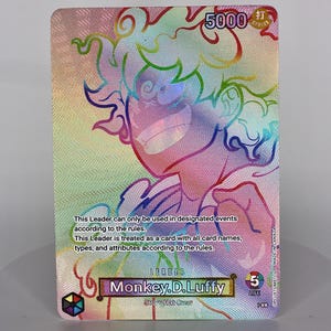 Rainbow Luffy Textured TCG Proxy Card