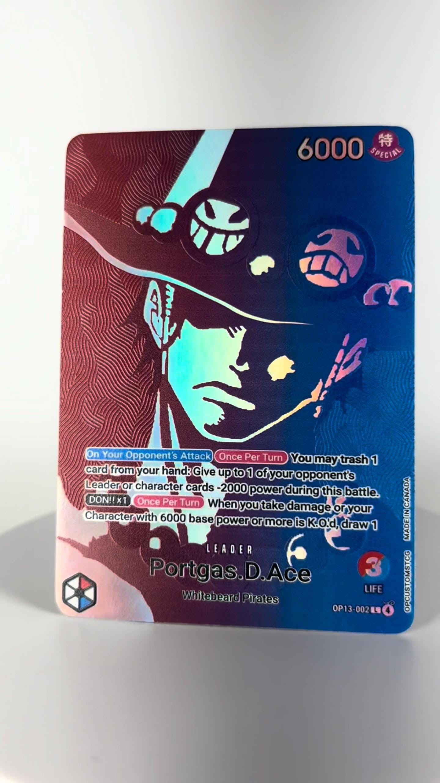 Portgas D. Ace Proxy Card - Etsy