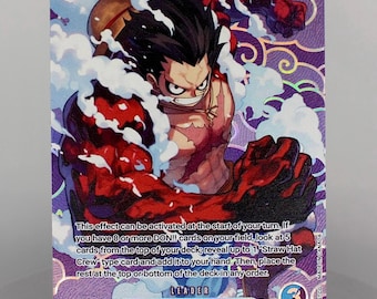 OP11 Luffy Devil Fruit Swirl Anführer TKG Proxy Karte