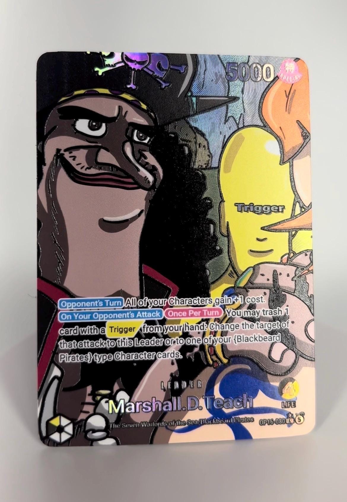 One Piece Deck Box Blackbeard - Etsy