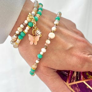 Pulsera y dije para teléfono de verano personalizados, pulsera y correa para teléfono con inicial personalizada, joyería de cuentas, elige tu letra, regalo personalizado