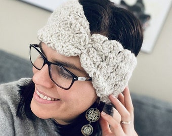 PDF Crochet Pattern - Linen Headwrap