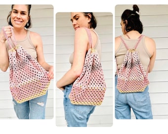 PDF Crochet Pattern - Granny Stitch Backpack