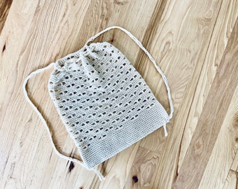 PDF Crochet Pattern - Ecru Backpack