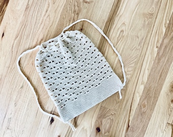 PDF Crochet Pattern - Ecru Backpack