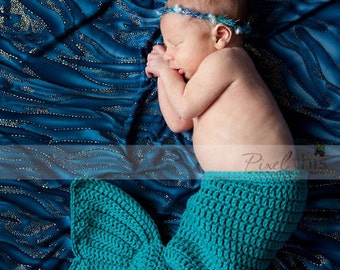 Crochet Mermaid Tail Photo Prop Pattern (PDF Download)