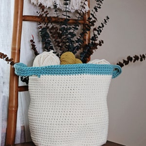 PDF Crochet Pattern Two Toned Baskets image 3