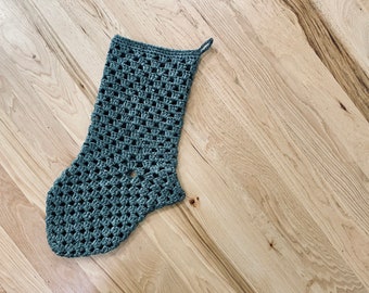 PDF Crochet Pattern - Granny Stitch Christmas Stocking