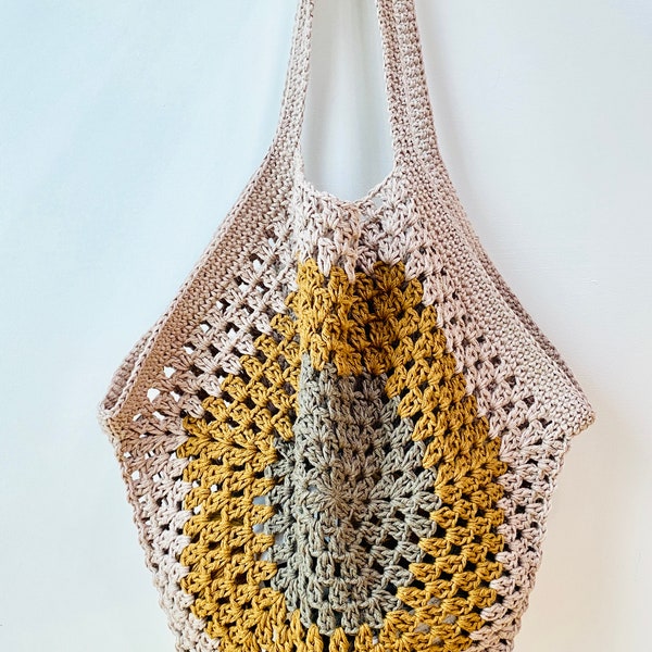 PDF Crochet Pattern - Hexagon Market Bag