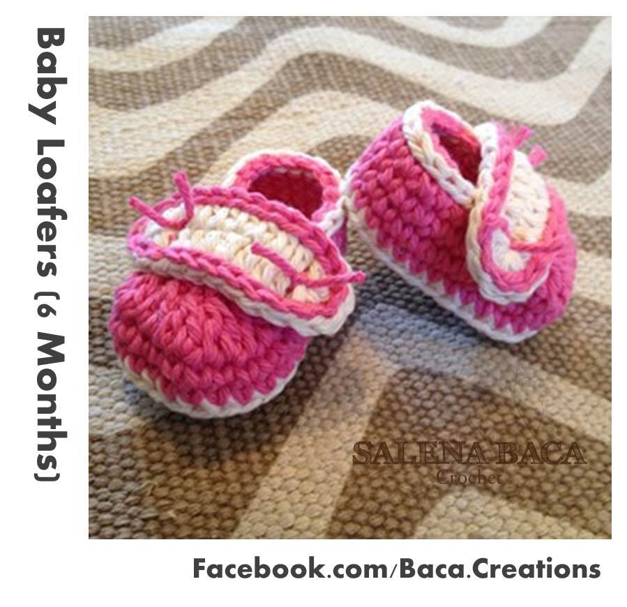 PDF Crochet Pattern Baby Loafers newborn 03m 36m 69m Etsy