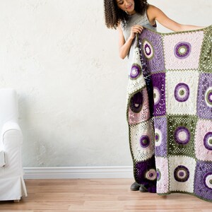 PDF Crochet Pattern - Mis-Match Squares Blanket