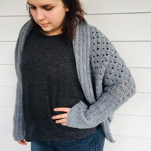 PDF Crochet Pattern - Cocoon Cardigan